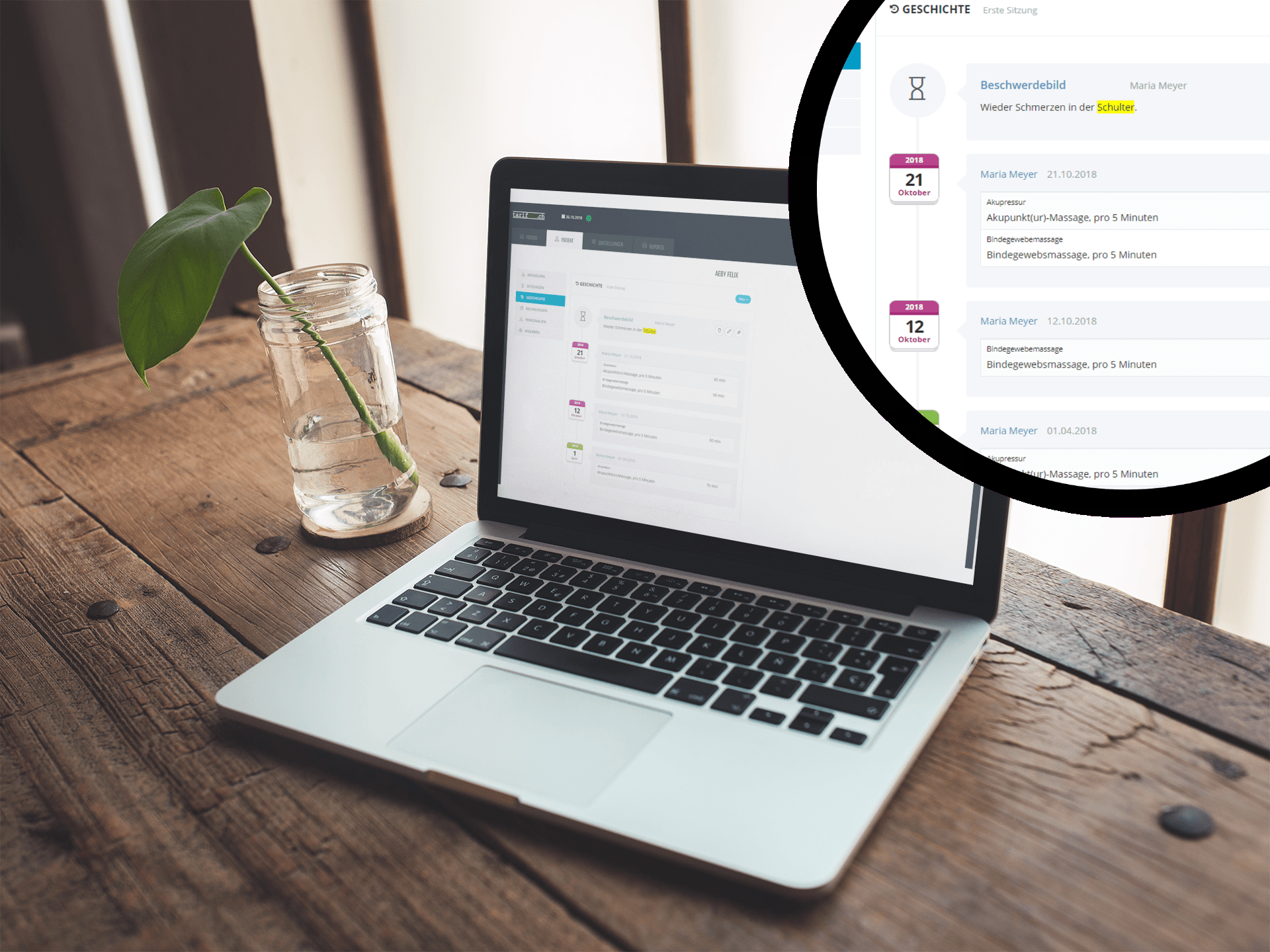 Digitale Krankengeschichte in tarif590.ch