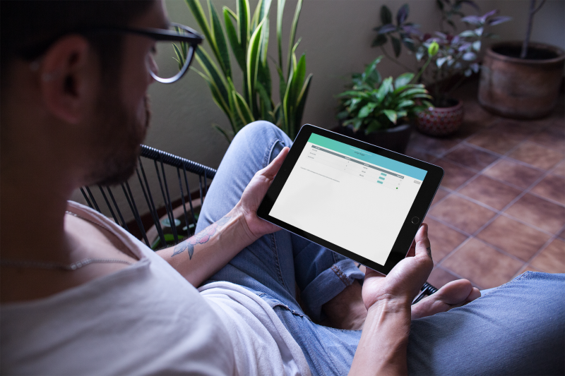 Privater Patientenzugang auf einem Tablet